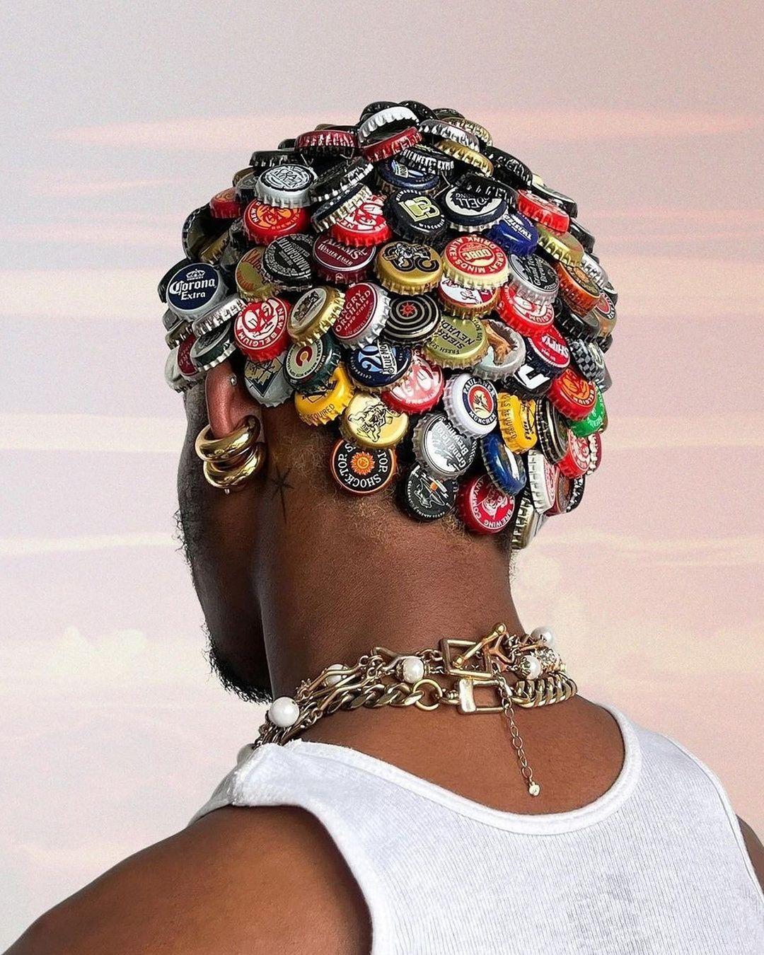 BEER-C CURLS HEADPIECE: A FUSION OF ART AND SUSTAINABILITY