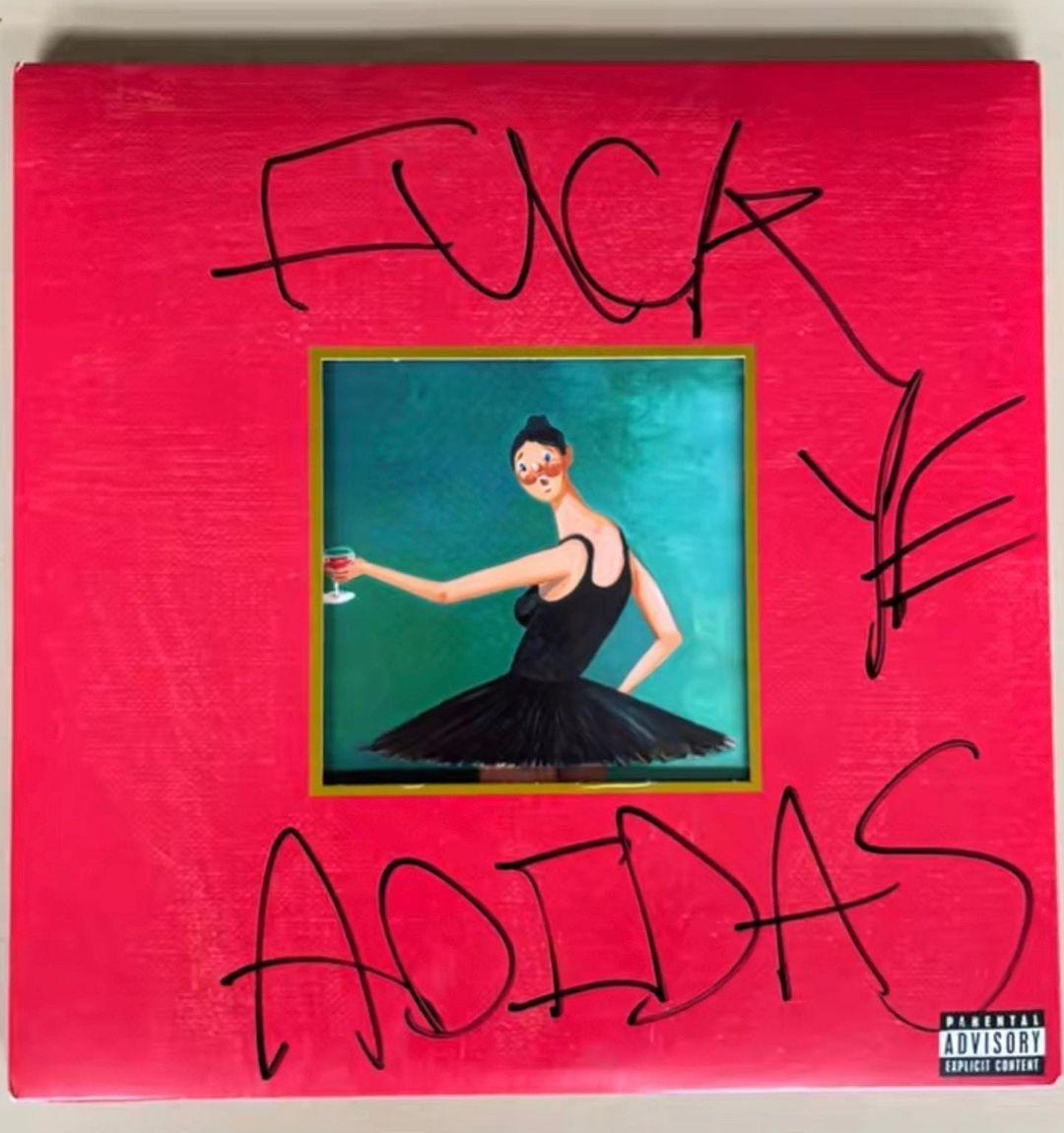 YE’S BOLD “F*CK ADIDAS” MBDTF VINYL HITS AUCTION BLOCK