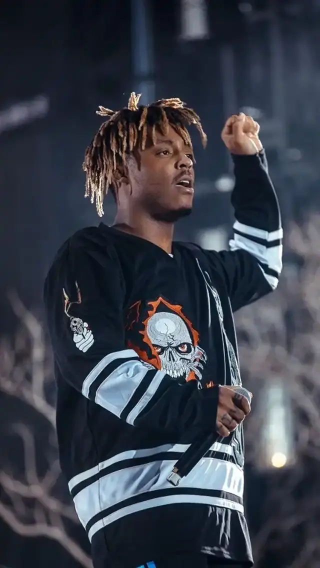 Portrait of Juice WRLD, born Jarad Higgins, performing during his last tour