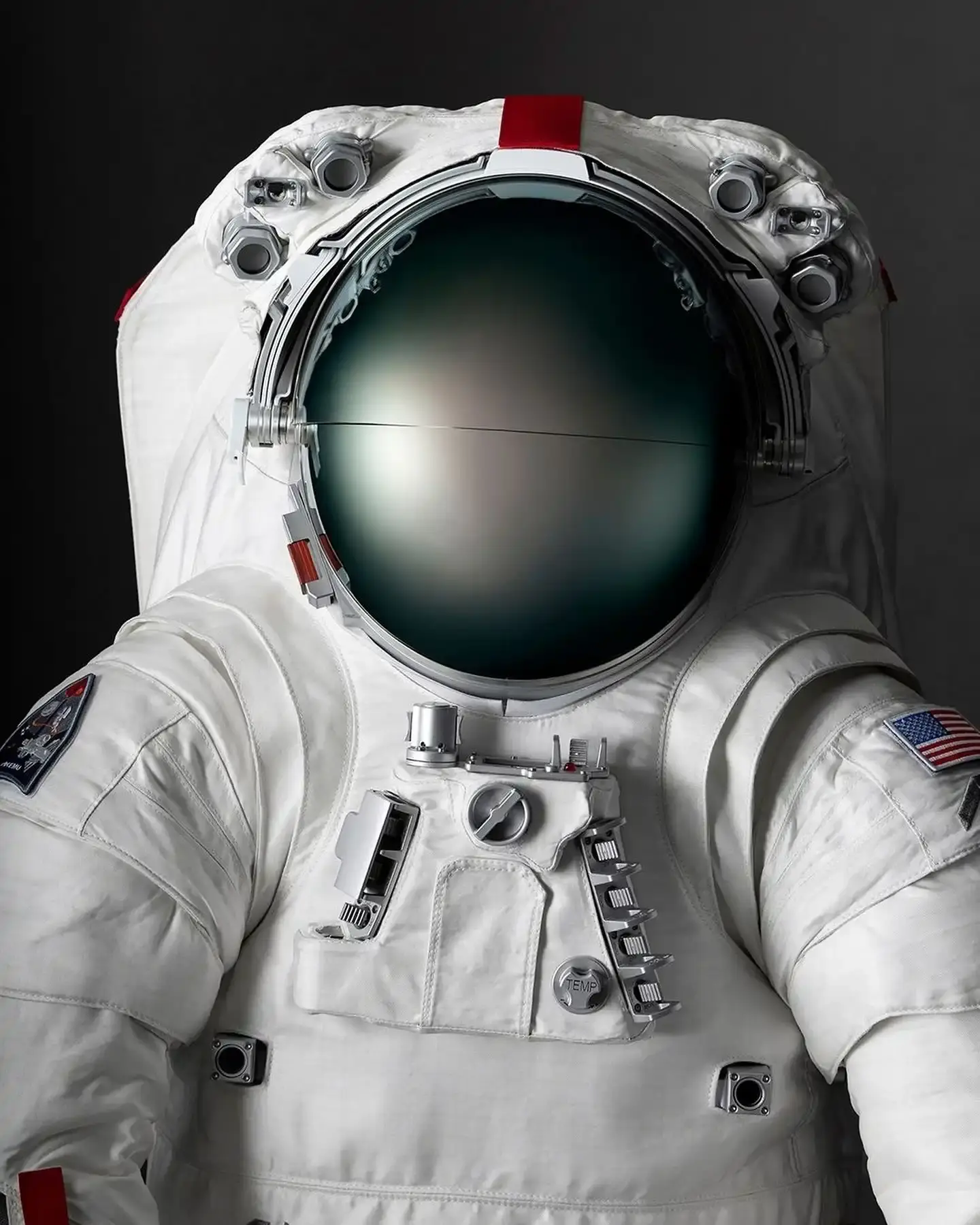 Prada-designed NASA spacesuit for Artemis III lunar mission. White AxEMU suit with enhanced comfort, flexibility, and safety features. Collaboration between luxury fashion and space technology (image 2 of 5)