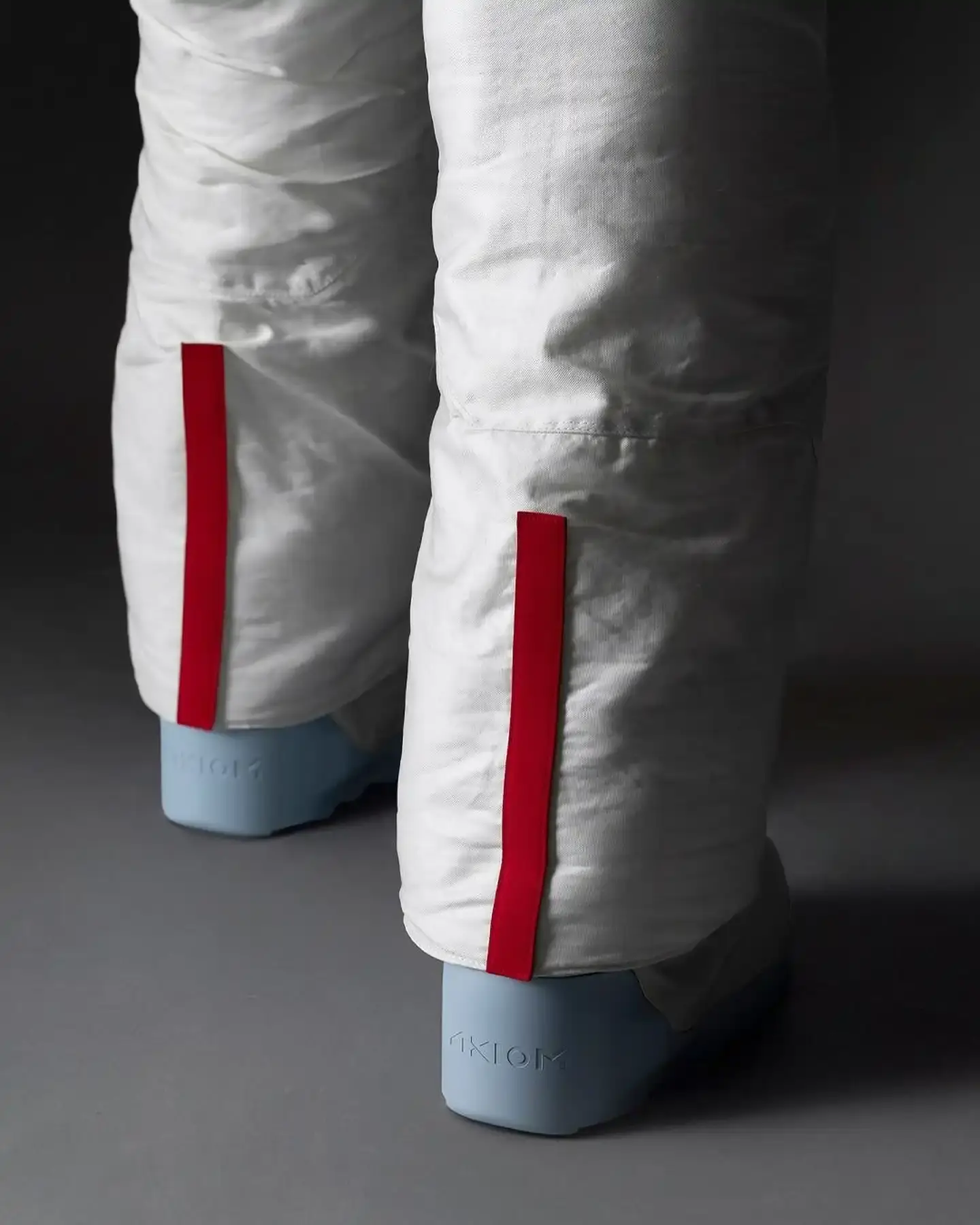 Prada-designed NASA spacesuit for Artemis III lunar mission. White AxEMU suit with enhanced comfort, flexibility, and safety features. Collaboration between luxury fashion and space technology (image 5 of 5)